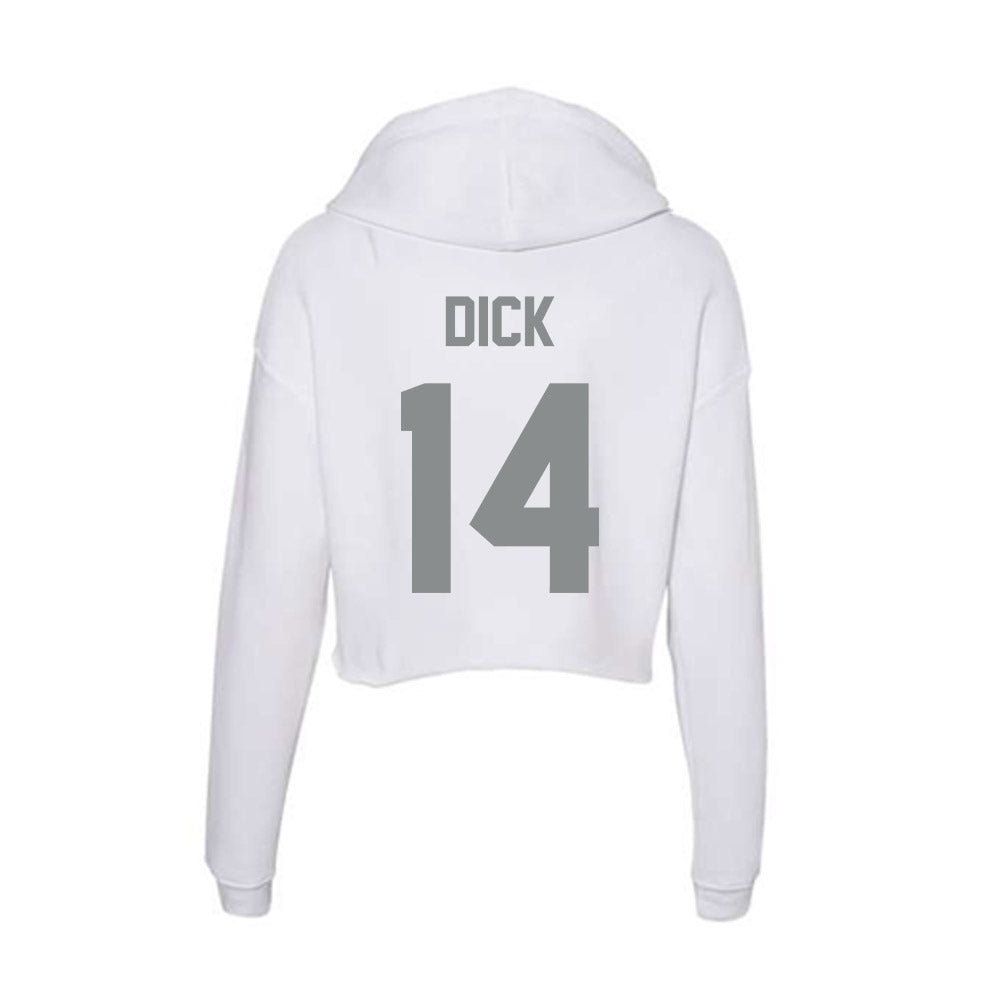 Montana - NCAA Women's Basketball : Lauren Dick - Women's Crop Fleece Hoodie-1