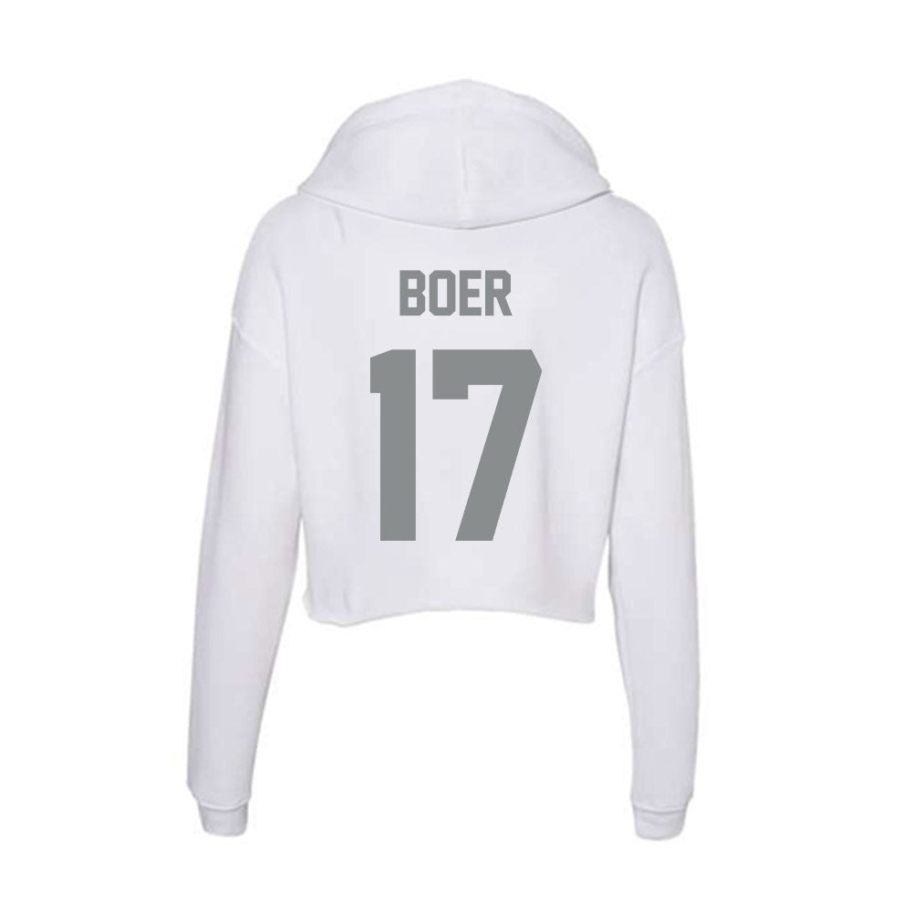 Montana - NCAA Softball : Hailey Boer - Women's Crop Fleece Hoodie-1