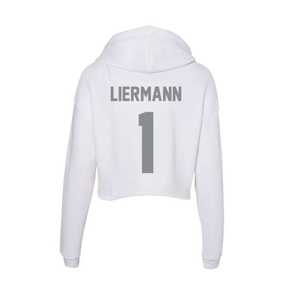 Montana - NCAA Women's Volleyball : Olivia Liermann - Women's Crop Fleece Hoodie-1