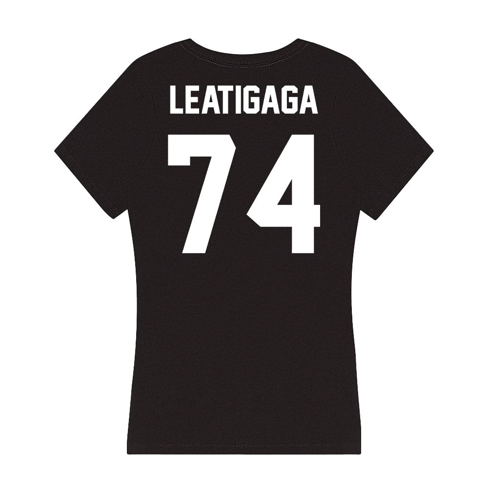 Portland State - NCAA Football : Pule Leatigaga - Classic Shersey Women's V-Neck T-Shirt-1