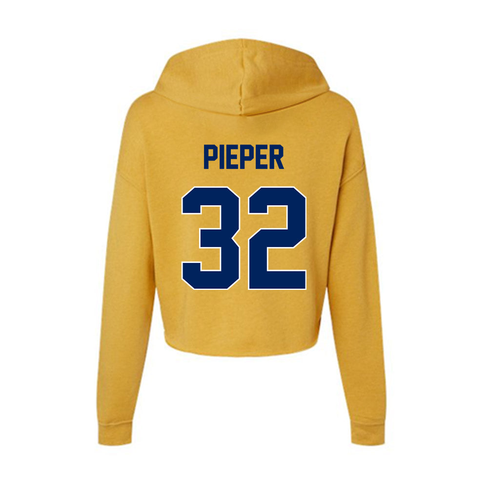 UW - Eau Claire - NCAA Softball : Maddy Pieper - Women's Crop Fleece Hoodie-1