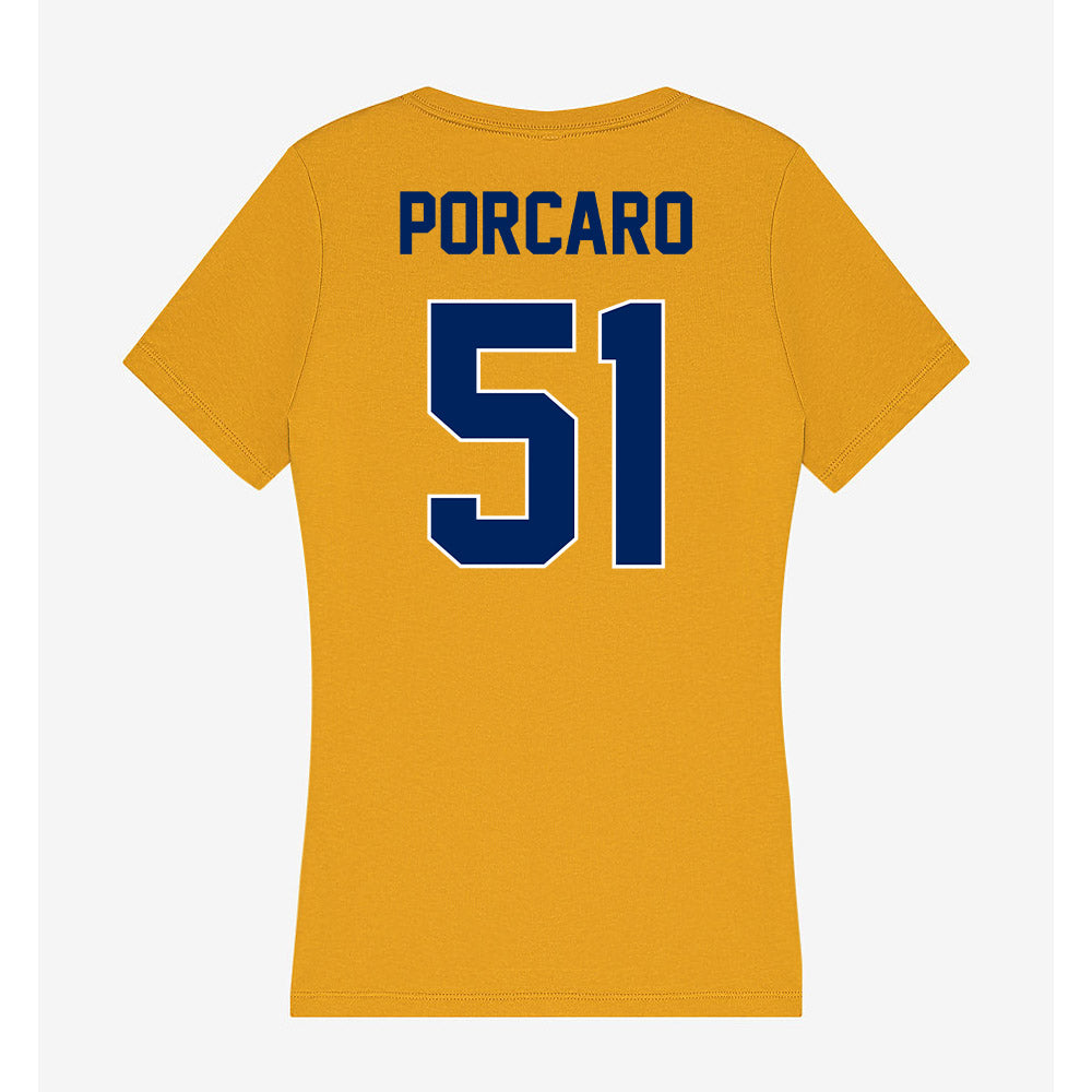 UW Eau Claire - NCAA Football : Frank Porcaro - Women's V-Neck T-Shirt-1