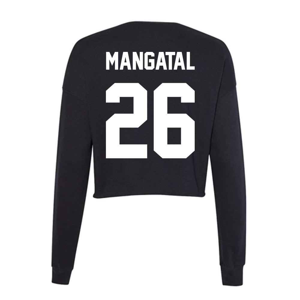 Utah Valley - NCAA Men's Soccer : Jordan Mangatal - Women's Cropped Crew Fleece-1