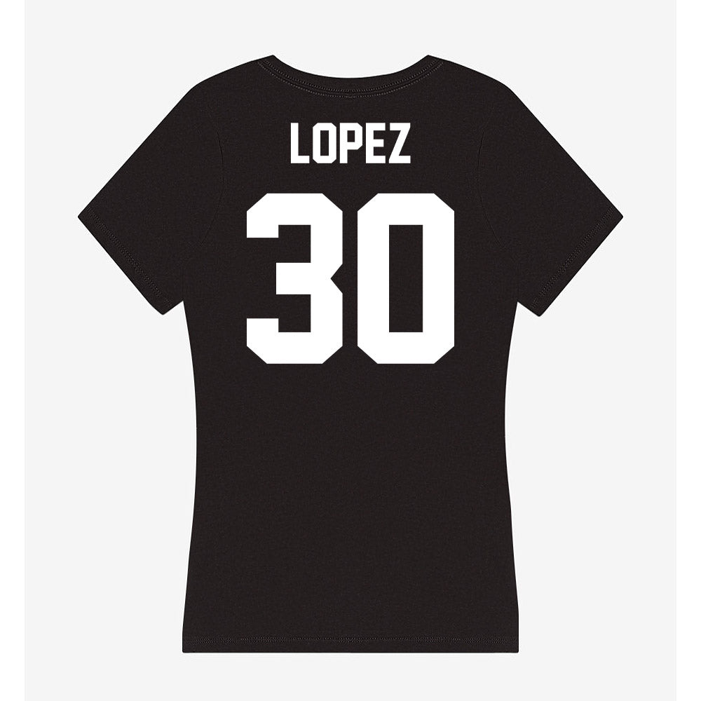 Utah Valley - NCAA Baseball : Franky Lopez - Women's V-Neck T-Shirt-1