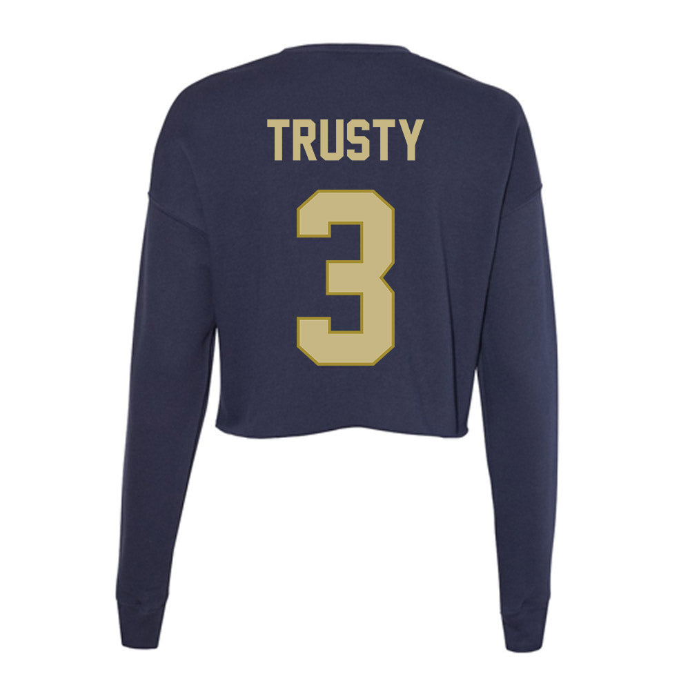Oral Roberts - NCAA Women's Basketball : Anna Trusty - Women's Cropped Crew Fleece-1