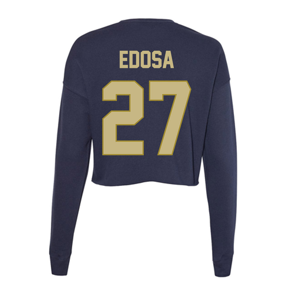 Oral Roberts - NCAA Women's Soccer : Precious Edosa - Women's Cropped Crew Fleece-1