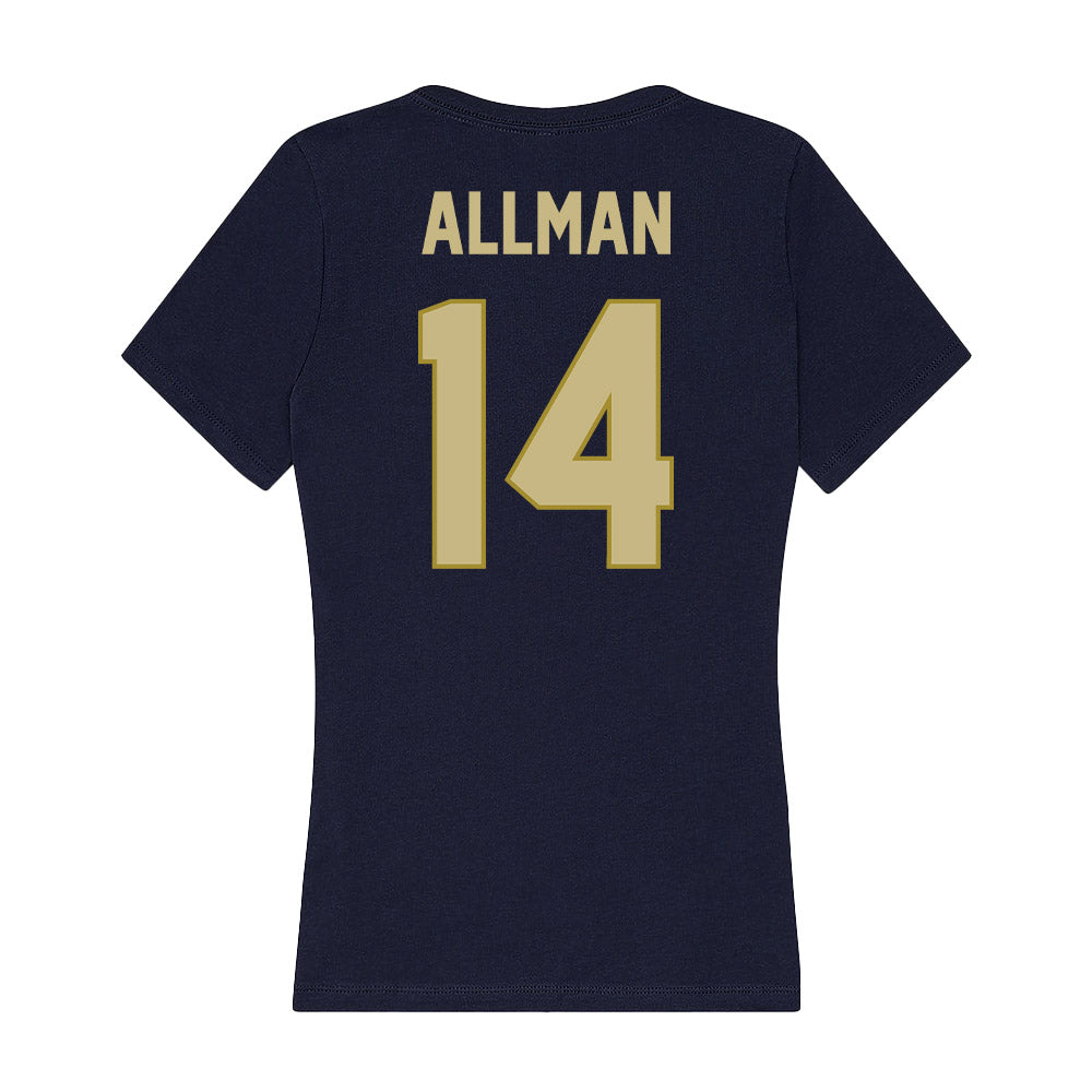 Oral Roberts - NCAA Baseball : Price Allman - Women's V-Neck T-Shirt-1