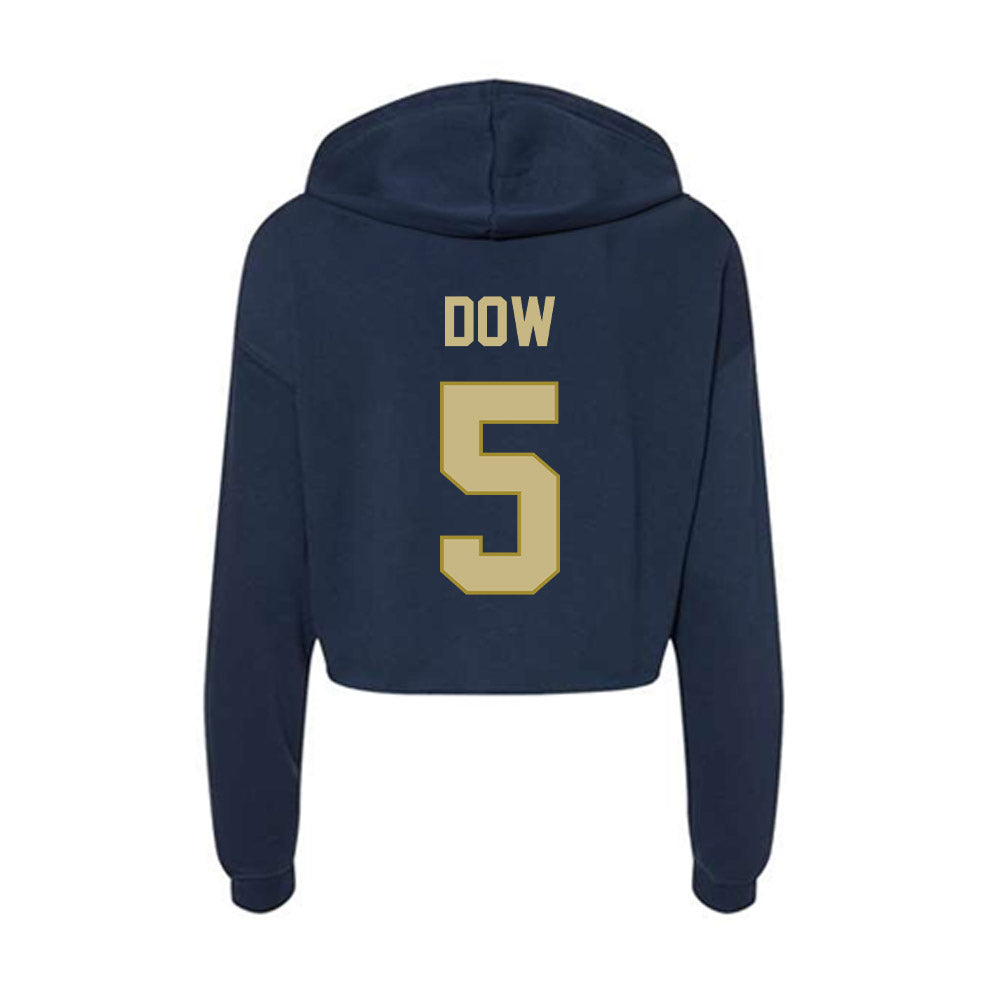 Oral Roberts - NCAA Men's Basketball : Connor Dow - Women's Crop Fleece Hoodie-1