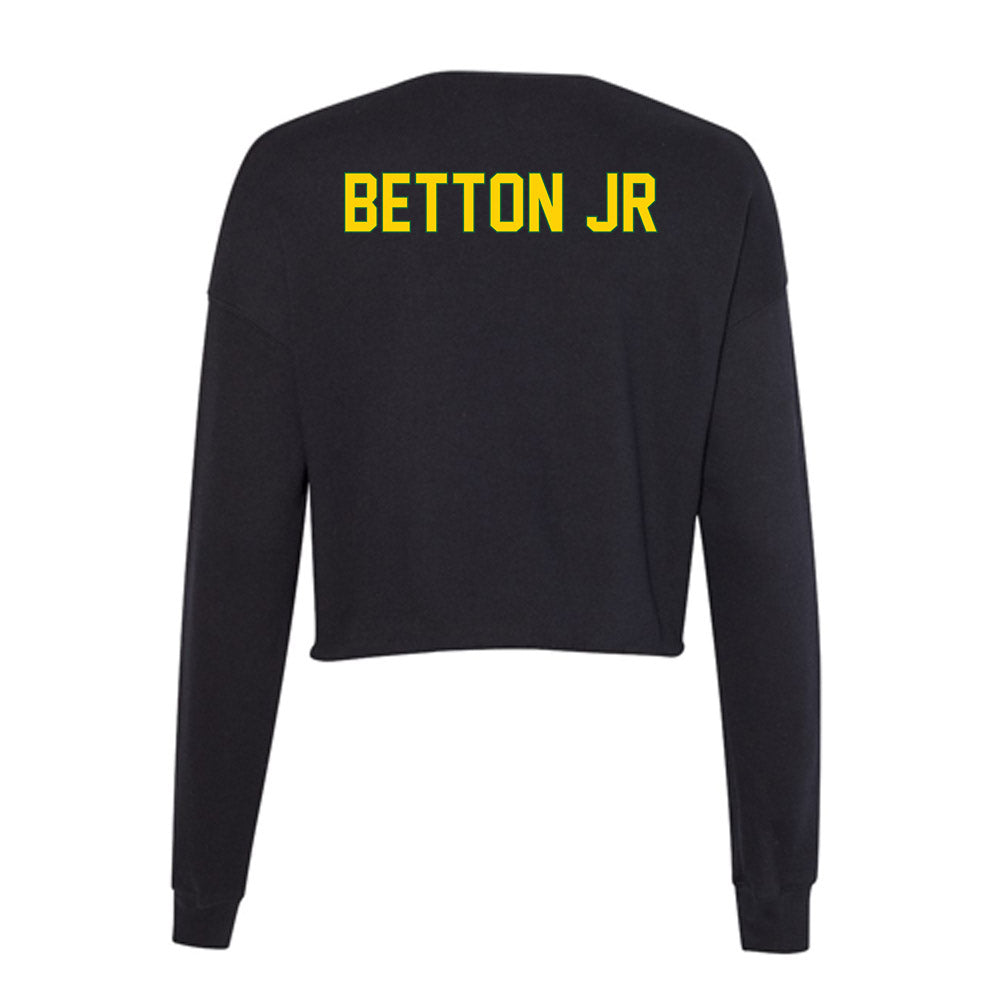 - NCAA Men's Track & Field : Bryant Betton Jr - Classic Shersey Women's Cropped Crew Fleece-1