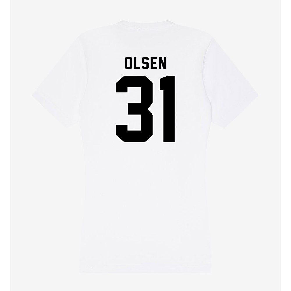 Providence - NCAA Women's Basketball : Olivia Olsen - Women's V-Neck T-Shirt-1
