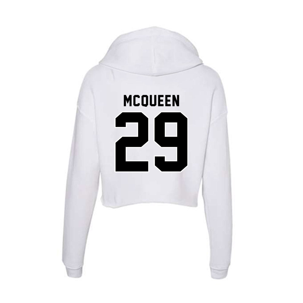 Providence - NCAA Men's Ice Hockey : Roger McQueen - Women's Crop Fleece Hoodie-1