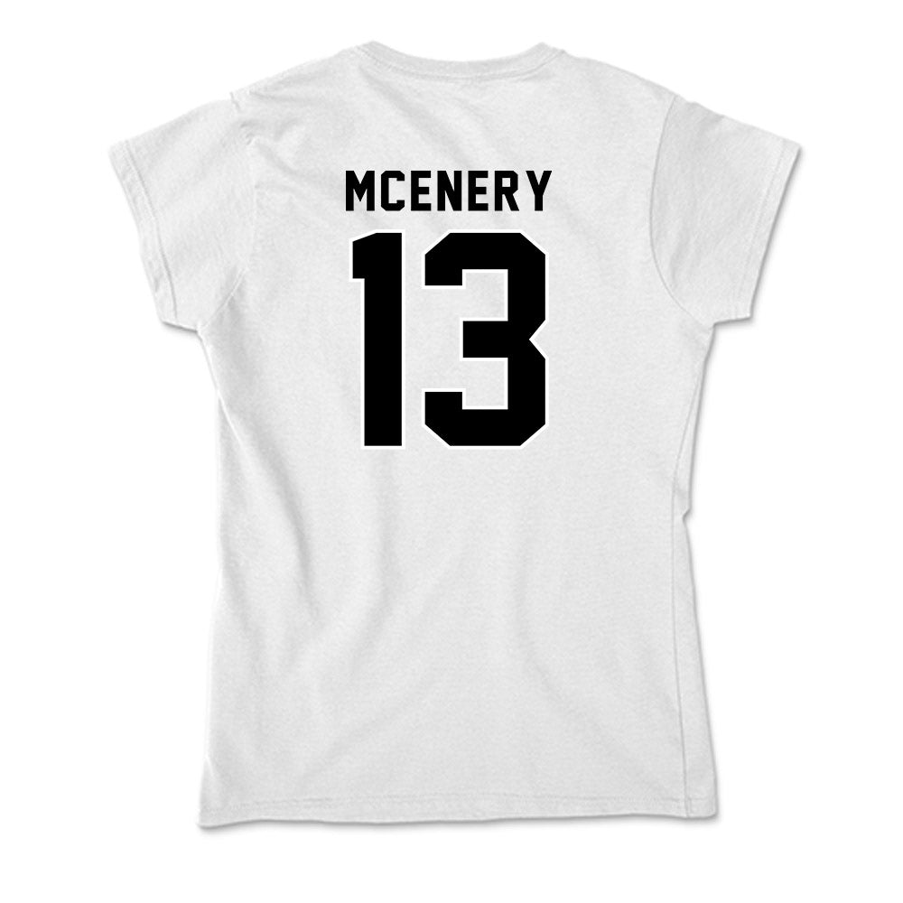 Providence - NCAA Men's Ice Hockey : Geno McEnery - Soft Style Women’s T-Shirt-1