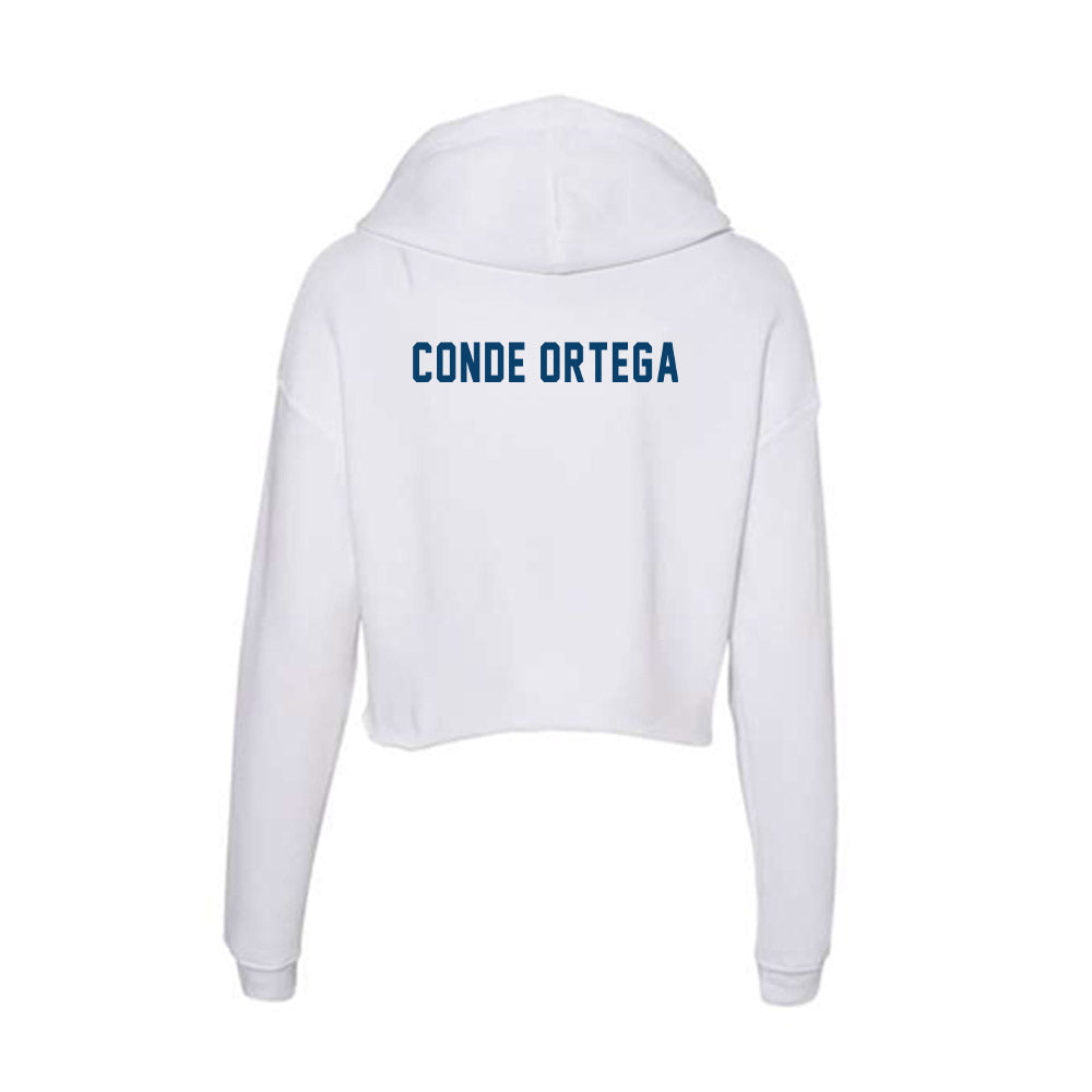Saint Peter's - NCAA Men's Golf : Antonio Conde Ortega - Women's Crop Fleece Hoodie-3