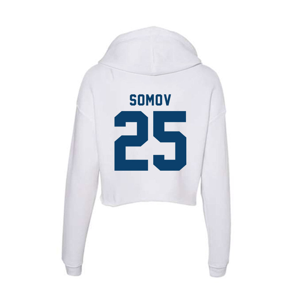 Saint Peter's - NCAA Men's Soccer : Kaloyan Somov - Women's Crop Fleece Hoodie-3