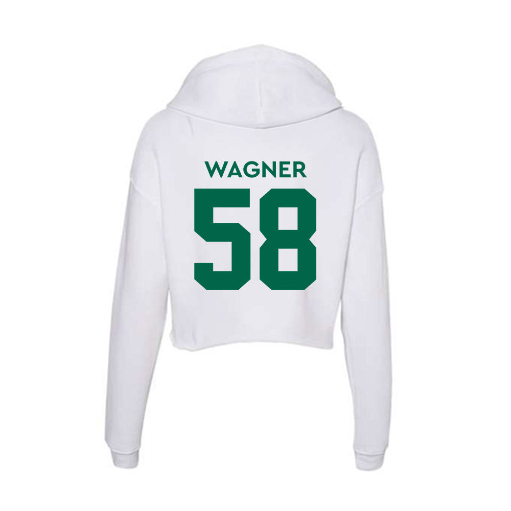 Illinois Wesleyan - NCAA Football : Conner Wagner - Women's Crop Fleece Hoodie-1