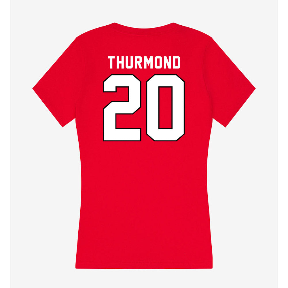 Tampa - NCAA Baseball : Eli Thurmond - Women's V-Neck T-Shirt-1
