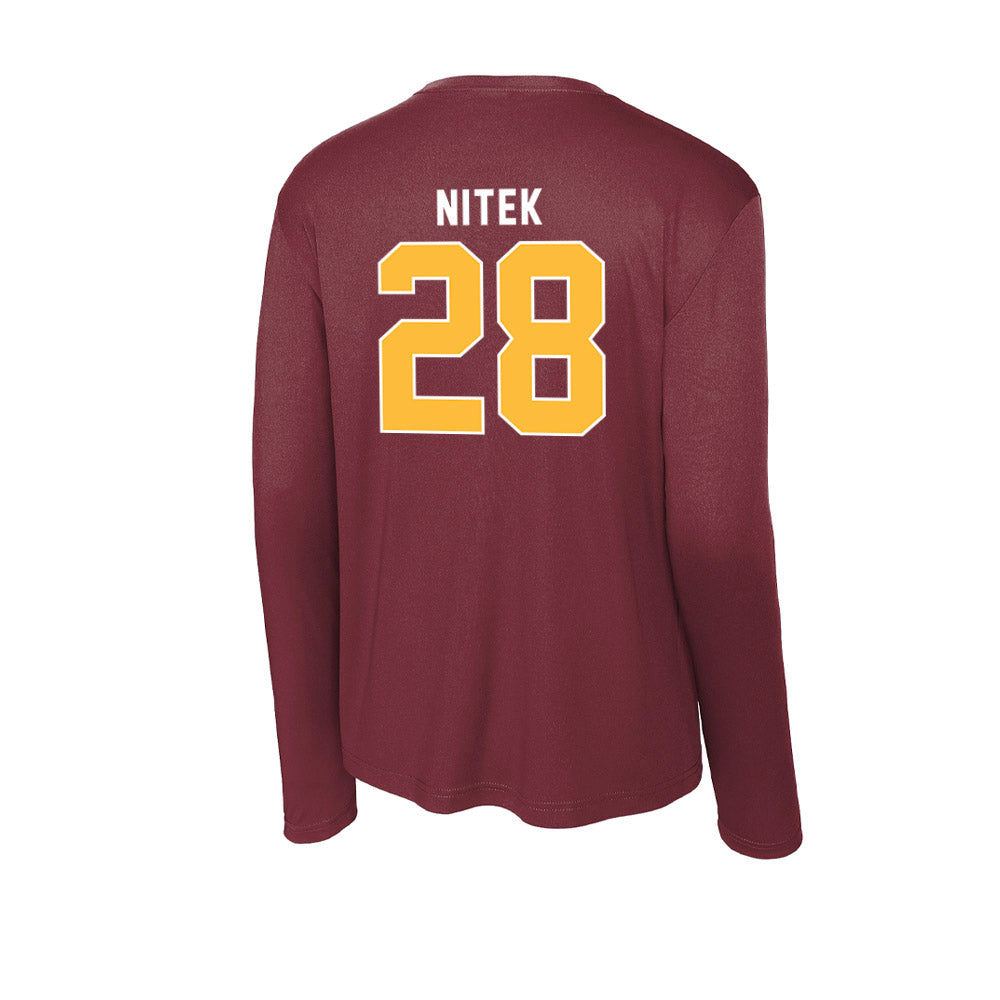 UMN Duluth - NCAA Football : Trent Nitek - Activewear Long Sleeve T-Shirt-1