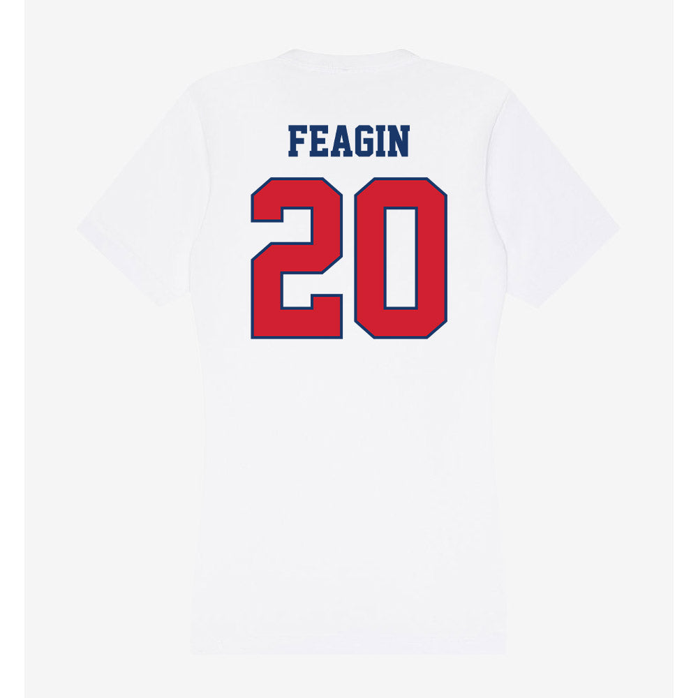 Francis Marion - NCAA Women's Basketball : Mackenzie Feagin - Women's V-Neck T-Shirt-1