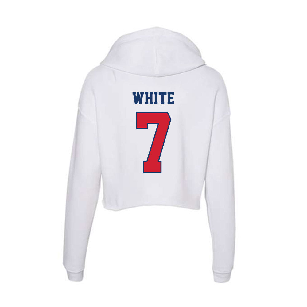 Francis Marion - NCAA Softball : Madalyn White - Women's Crop Fleece Hoodie-1