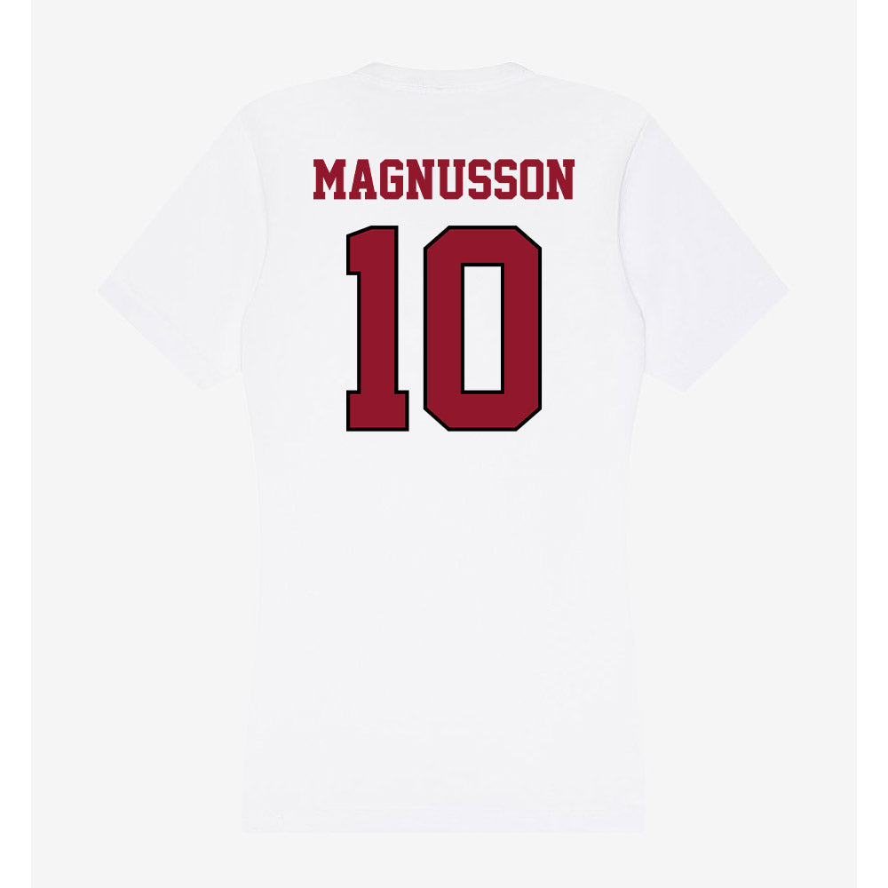 Lafayette College - NCAA Men's Tennis : Jake Magnusson - Women's V-Neck T-Shirt-1
