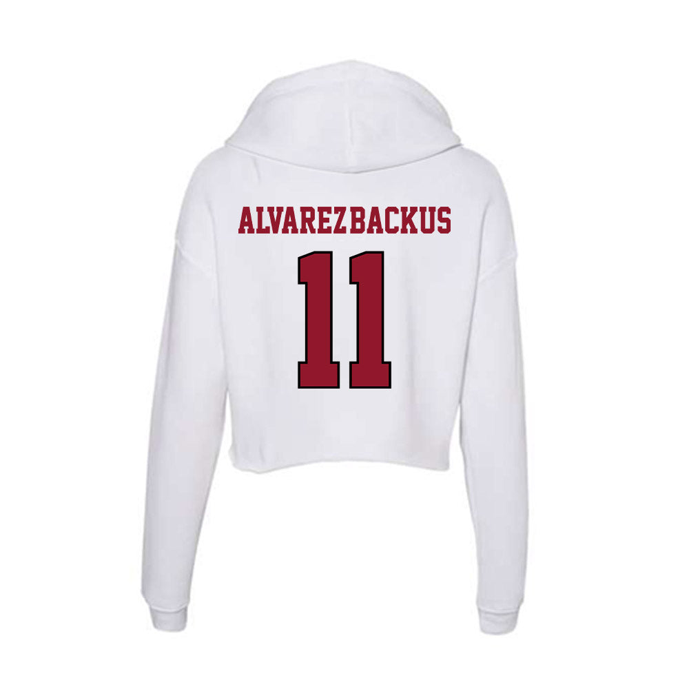 Lafayette College - NCAA Softball : Sophia Alvarez-Backus - Women's Crop Fleece Hoodie-1
