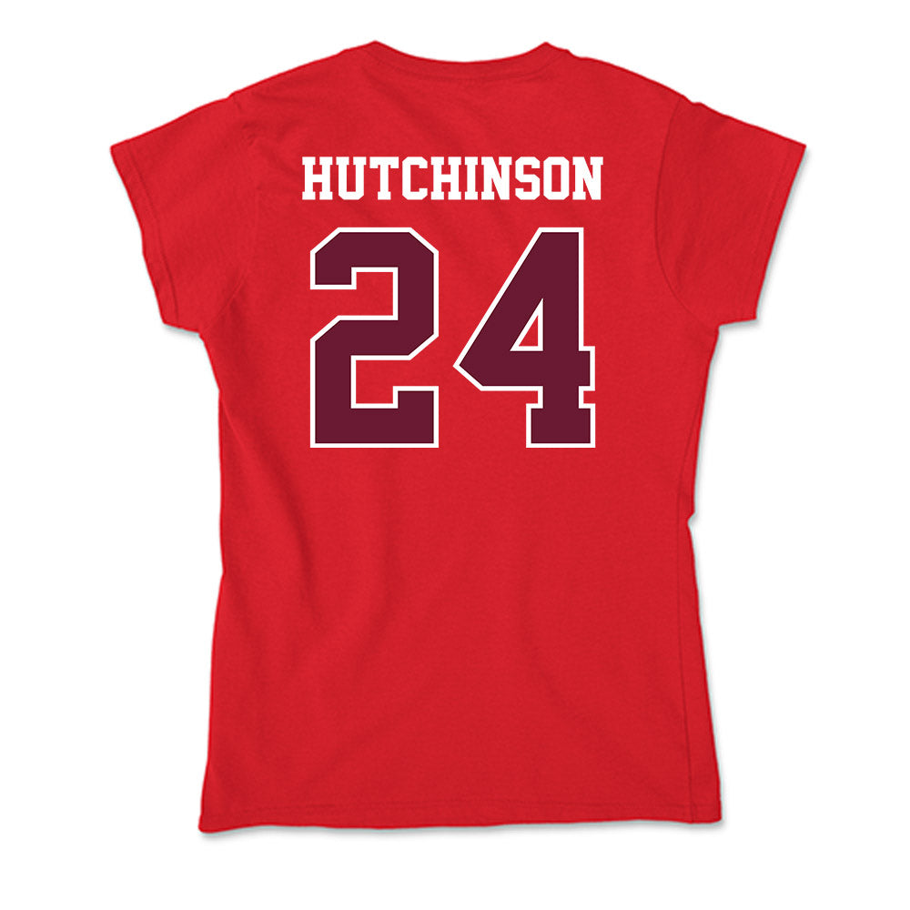 AAMU - NCAA Men's Basketball : Louis Hutchinson - Soft Style Women’s T-Shirt-1