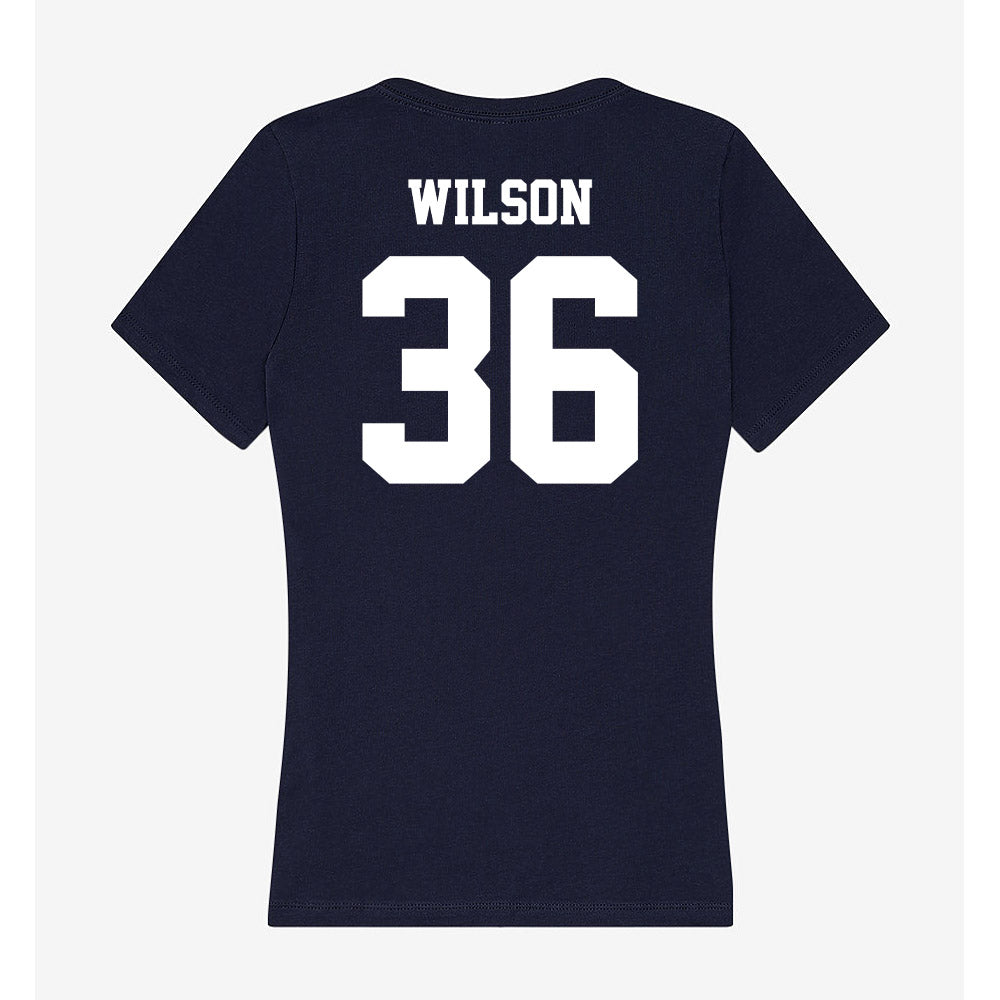Jackson State - NCAA Women's Soccer : India Wilson - Women's V-Neck T-Shirt-1