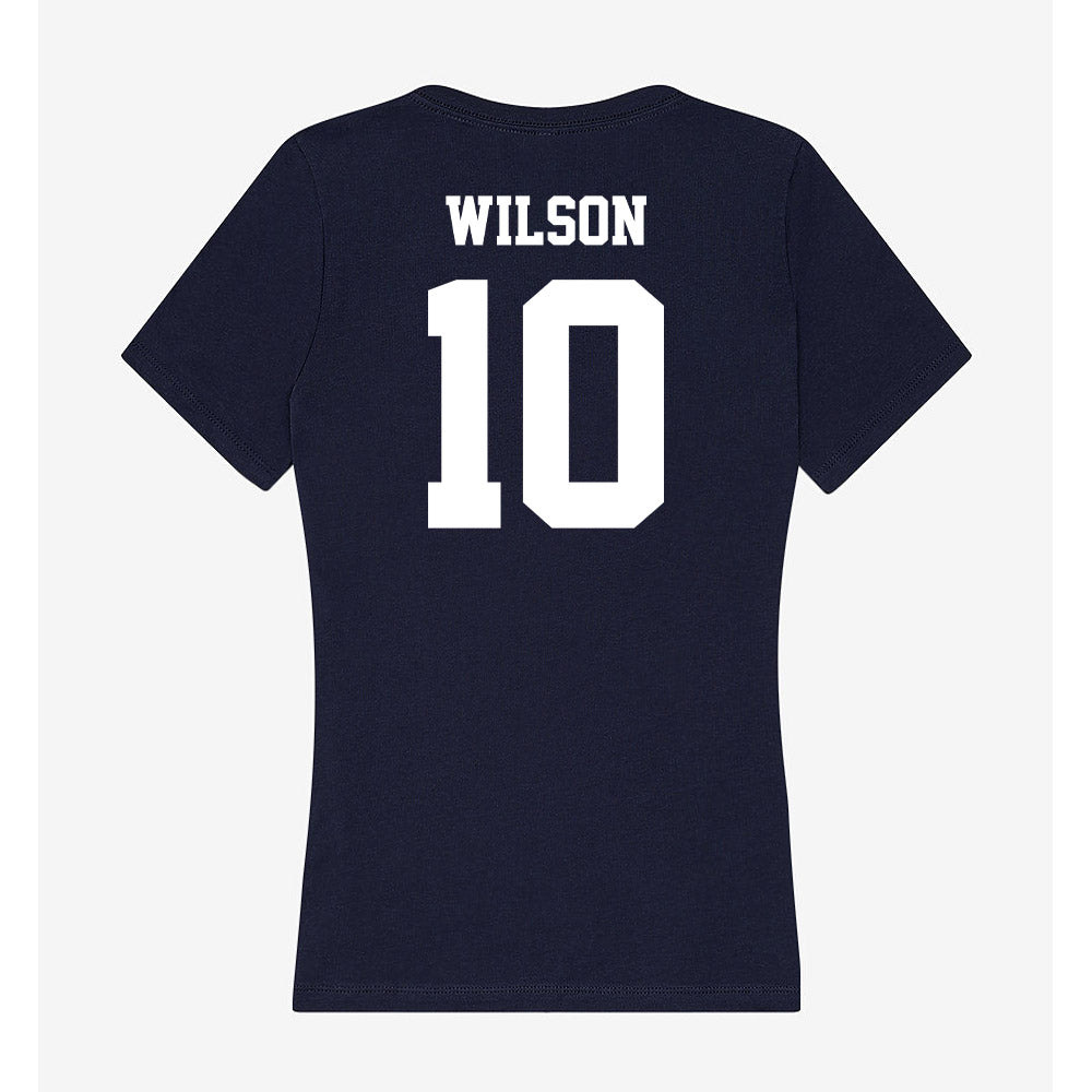 Jackson State - NCAA Men's Basketball : Ebo Wilson - Women's V-Neck T-Shirt-1