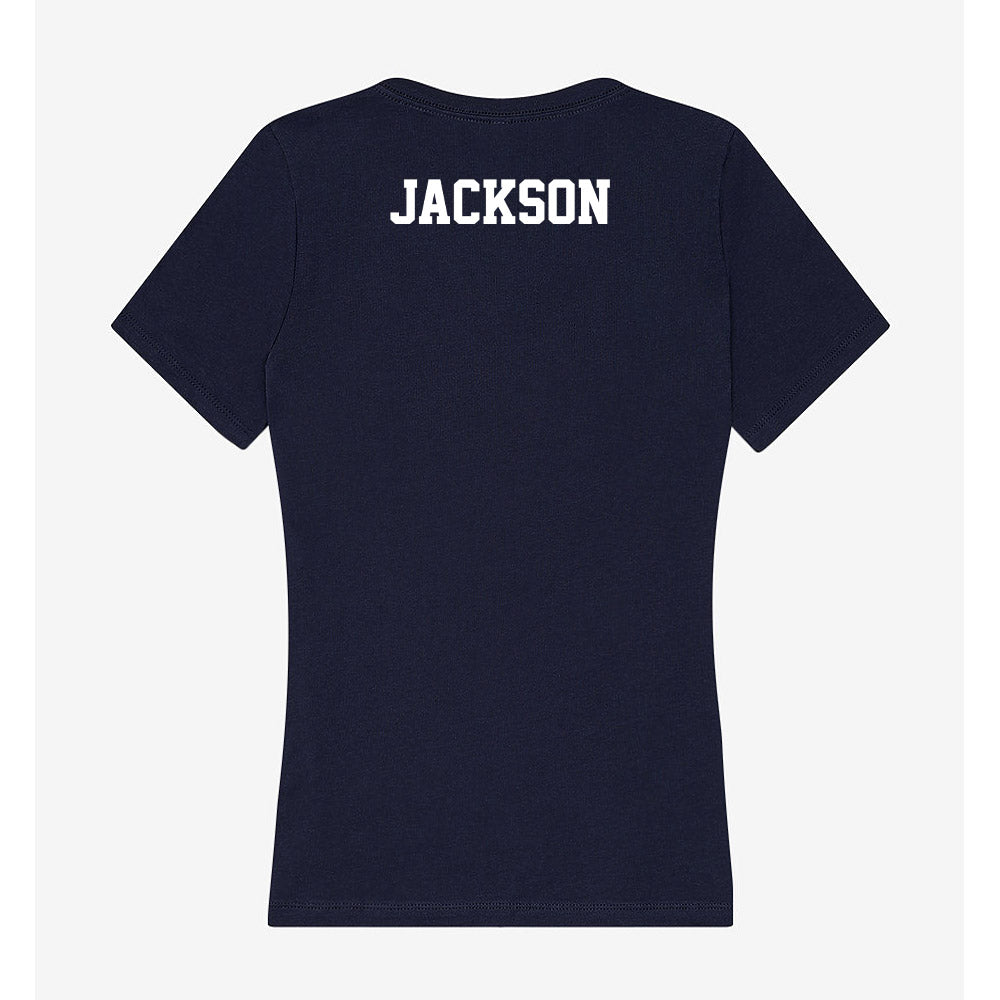 Jackson State - NCAA Men's Track & Field : BerNarjay Jackson - Women's V-Neck T-Shirt-1