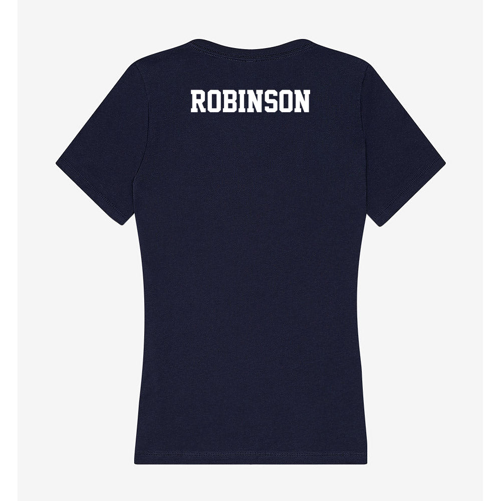 Jackson State - NCAA Men's Track & Field : Jordan Robinson - Women's V-Neck T-Shirt-1