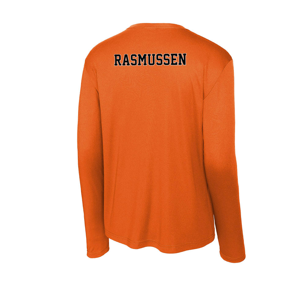 Pacific - NCAA Men's Swimming & Diving : Nathan Rasmussen - Activewear Long Sleeve T-Shirt-1