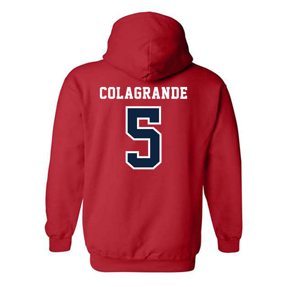 Stony Brook - NCAA Baseball : Hunter Colagrande - Classic Shersey Hooded Sweatshirt-1