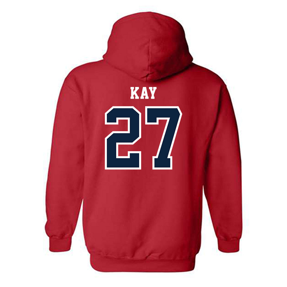 Stony Brook - NCAA Baseball : Evan Kay - Classic Shersey Hooded Sweatshirt-1