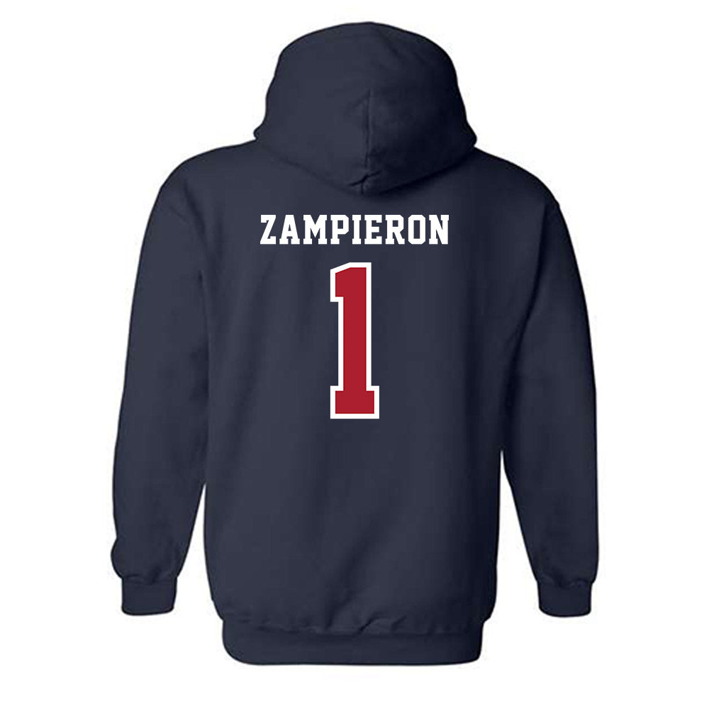 Stony Brook - NCAA Baseball : Nick Zampieron - Classic Shersey Hooded Sweatshirt-1