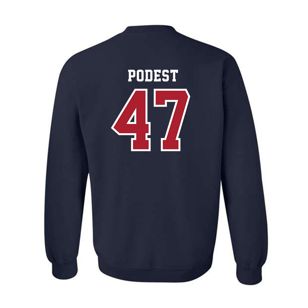 Stony Brook - NCAA Baseball : Jarek Podest - Classic Shersey Crewneck Sweatshirt-1