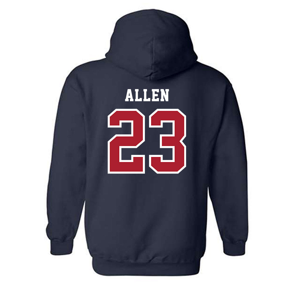 Stony Brook - NCAA Football : Jayson Allen - Classic Shersey Hooded Sweatshirt-1