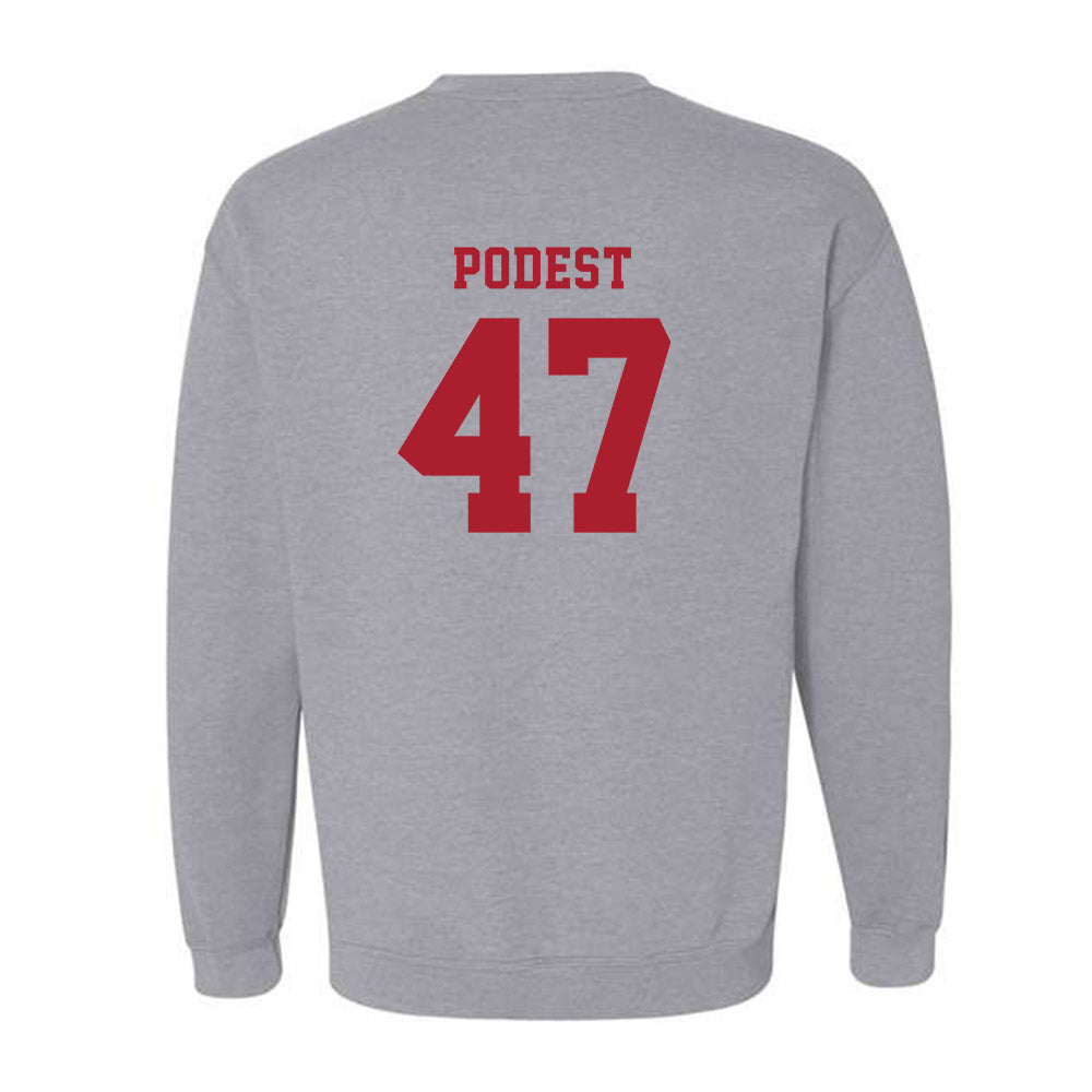 Stony Brook - NCAA Baseball : Jarek Podest - Crewneck Sweatshirt-1
