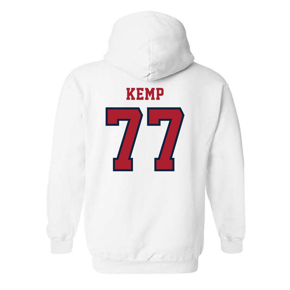 Stony Brook - NCAA Football : Thomas kemp - Classic Shersey Hooded Sweatshirt-1