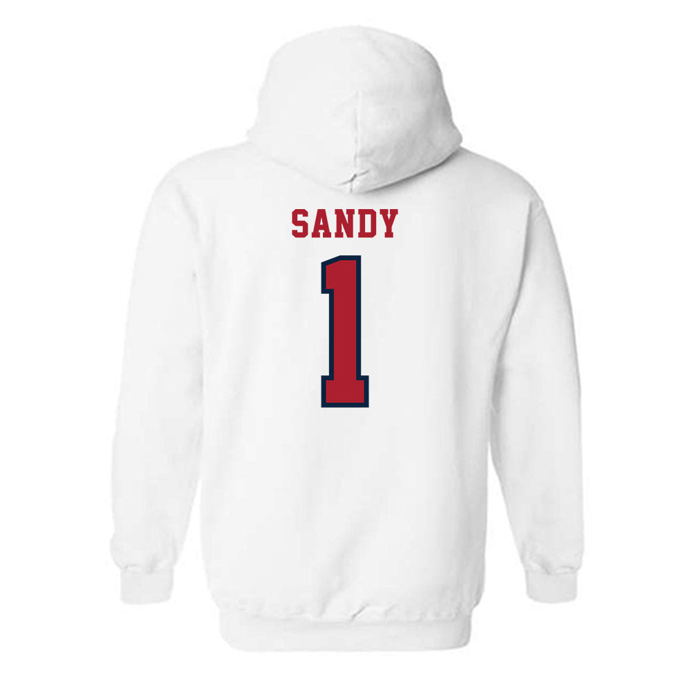 Stony Brook - NCAA Men's Soccer : Rushon Sandy - Classic Shersey Hooded Sweatshirt-1
