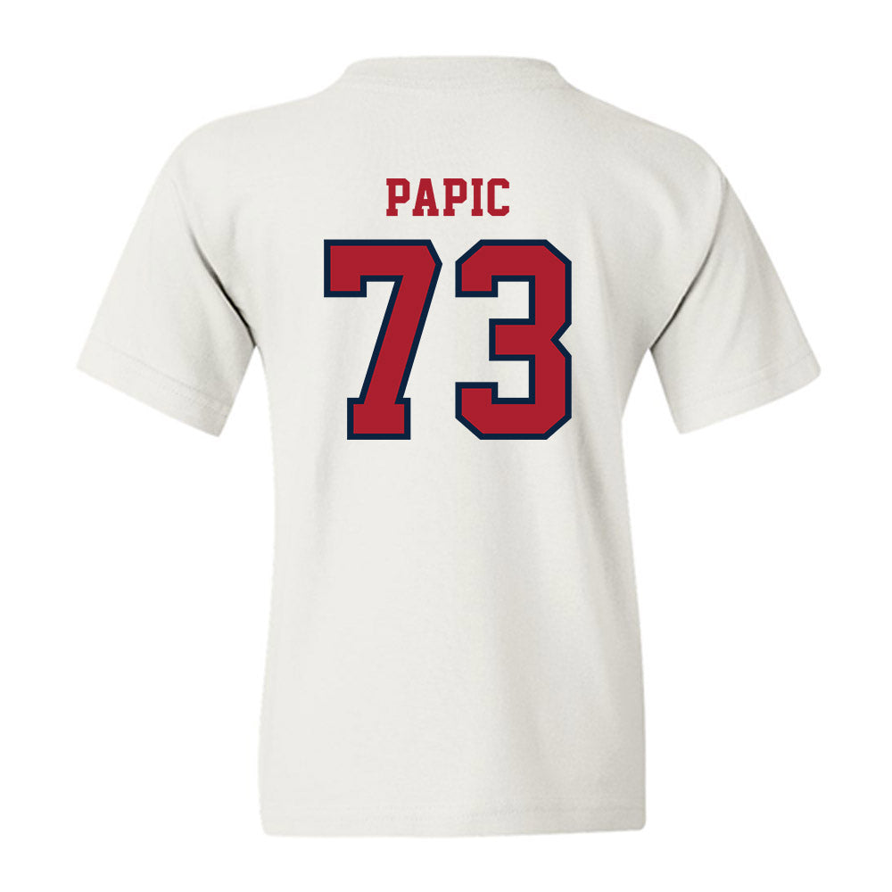 Stony Brook - NCAA Football : Niko Papic - Classic Shersey Youth T-Shirt-1