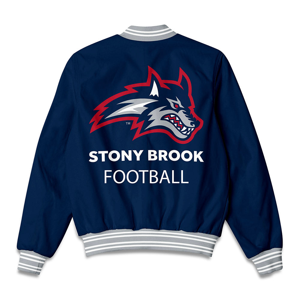 Stony Brook - NCAA Football : Alex Menghi - Bomber Jacket-1