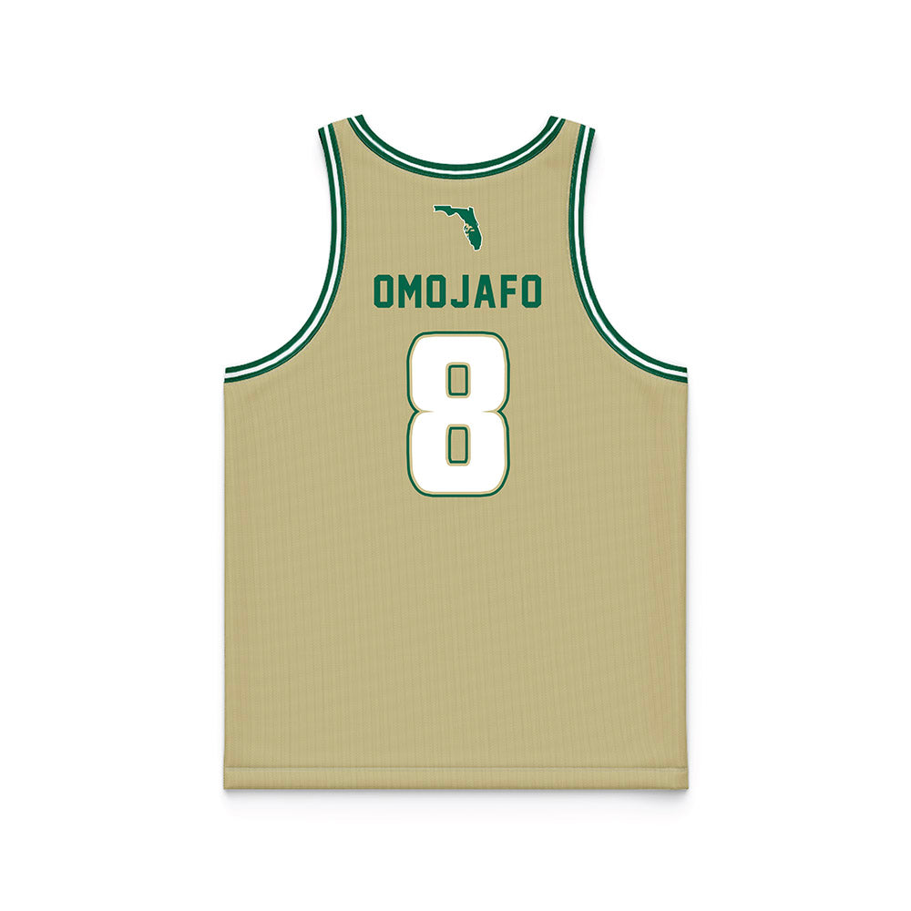 USF - NCAA Men's Basketball : Josh Omojafo - Gold Basketball Jersey-1