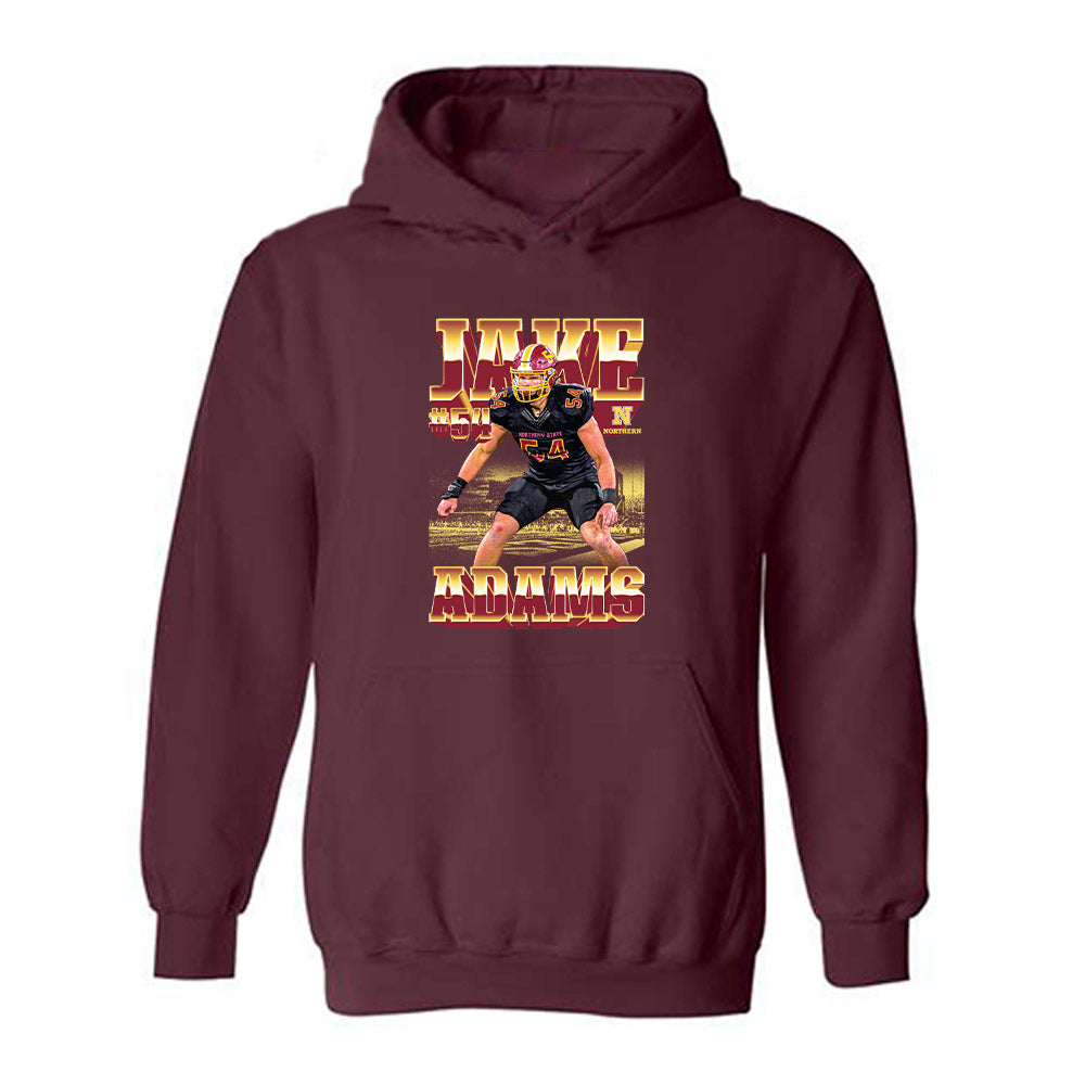 NSU - NCAA Football : Jake Adams - Player Collage Hooded Sweatshirt