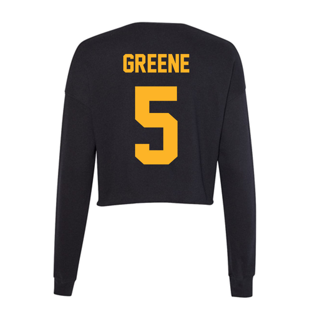 Humboldt State - NCAA Women's Volleyball : Rahni Greene - Women's Cropped Crew Fleece-1