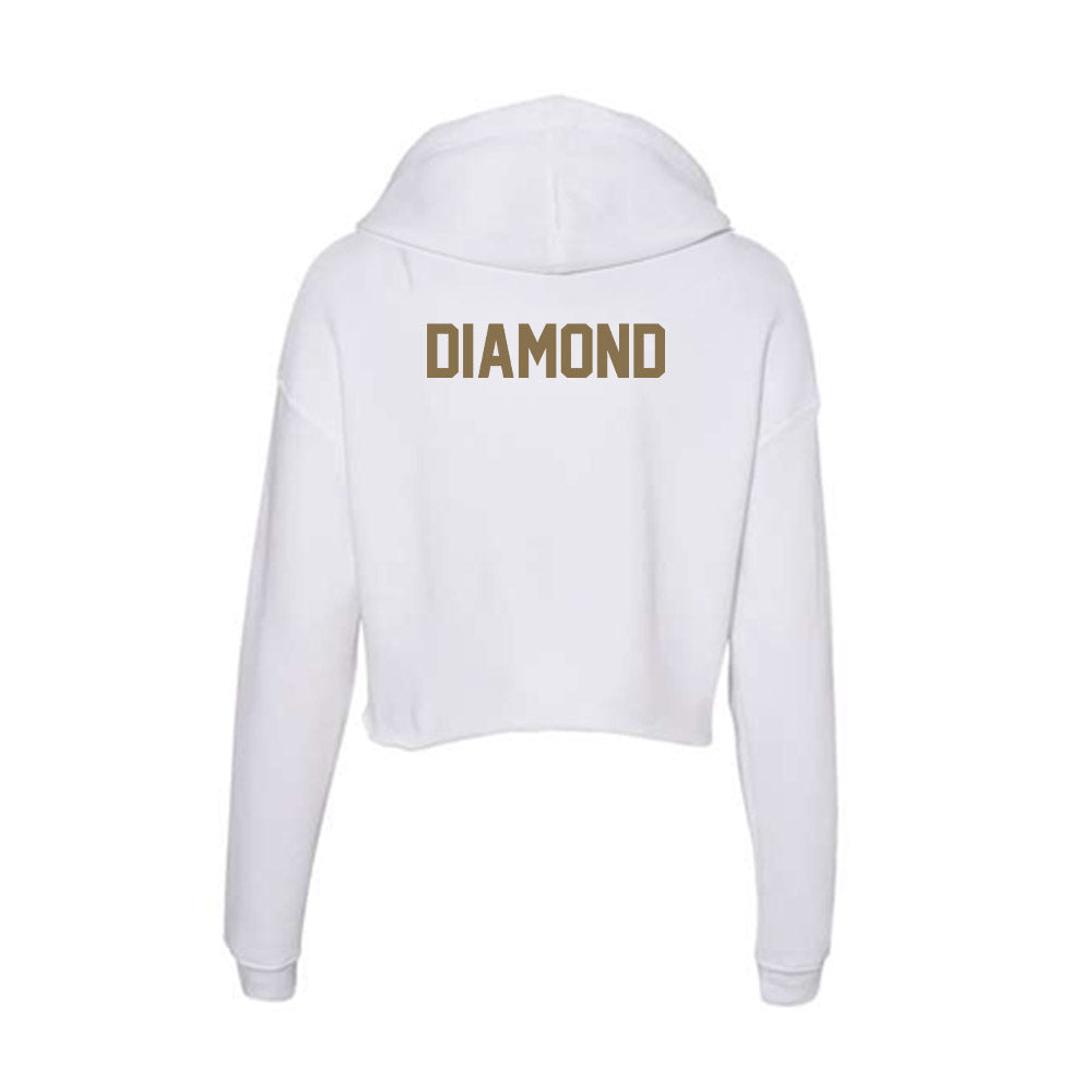 Bryant - NCAA Women's Swimming & Diving : Megan Diamond - Women's Crop Fleece Hoodie-1