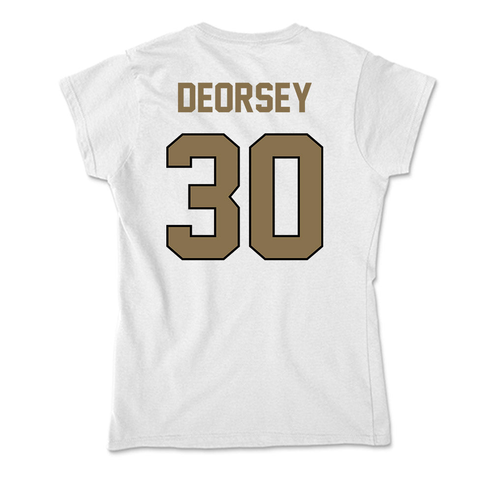 Bryant - NCAA Men's Basketball : Michael DeOrsey - Soft Style Women’s T-Shirt-1