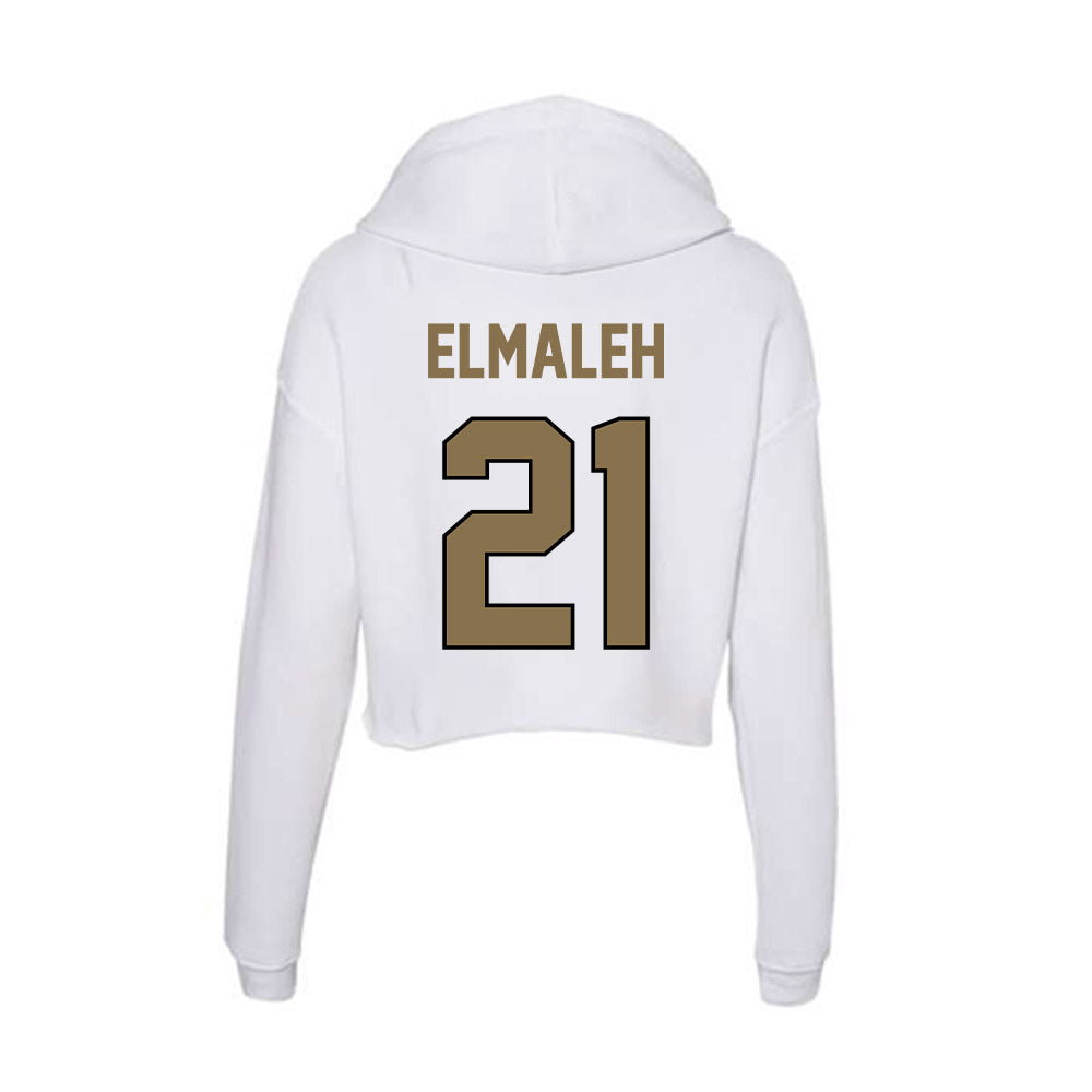Bryant - NCAA Men's Lacrosse : Luca Elmaleh - Women's Crop Fleece Hoodie-1
