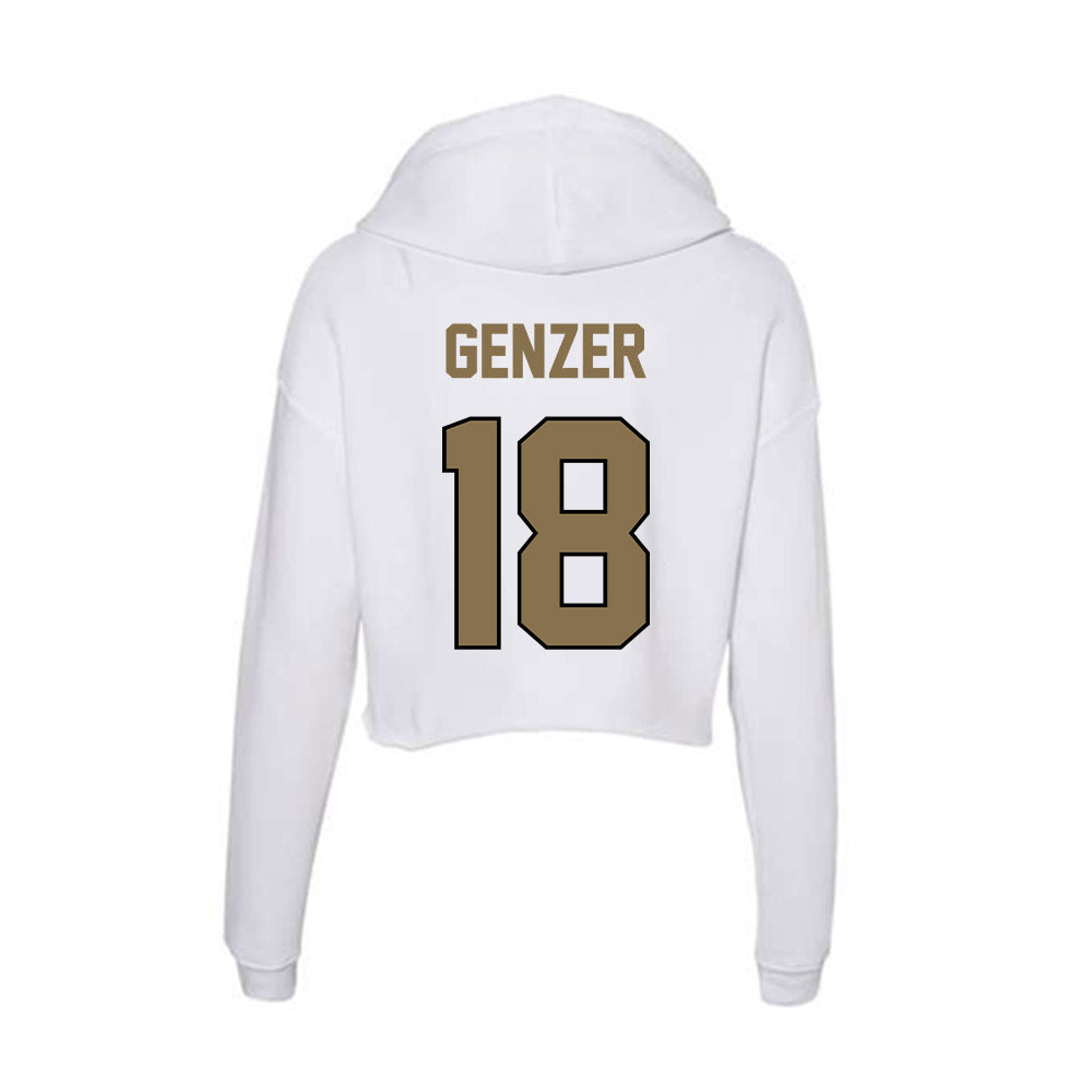 Bryant - NCAA Softball : Carley Genzer - Women's Crop Fleece Hoodie-1