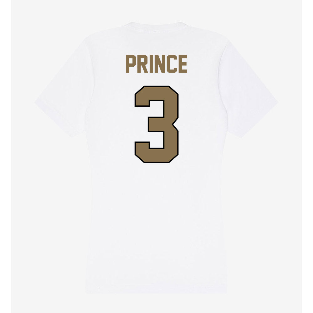Bryant - NCAA Baseball : Dylan Prince - Women's V-Neck T-Shirt-1