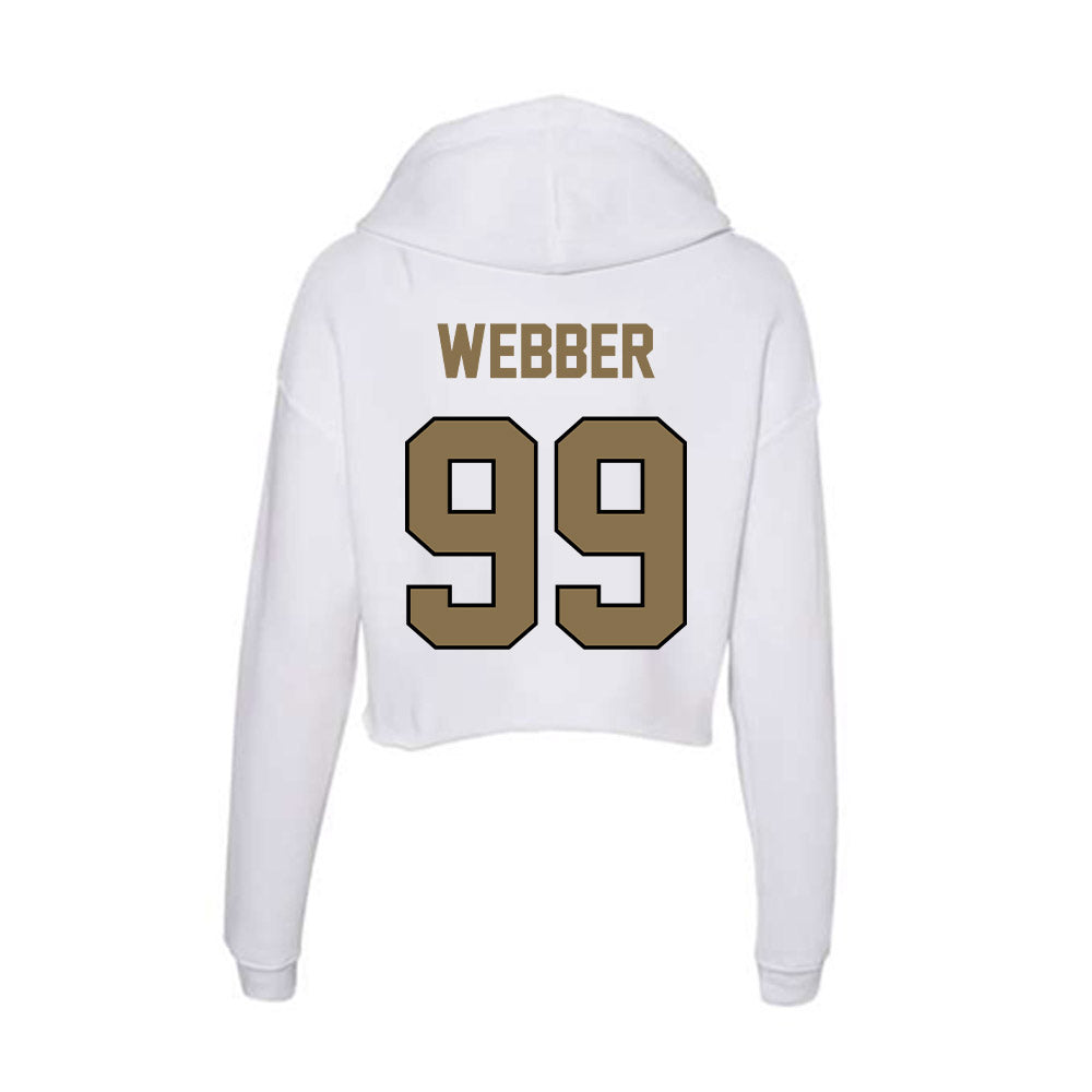 Bryant - NCAA Men's Soccer : Colby Webber - Women's Crop Fleece Hoodie-1